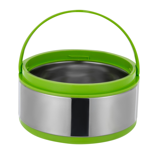Insulated Pot Set 3 Pcs Insulated Pots with Convenient Handles Large Opening Stainless Steel Insulated Pot for Home Restaurants Green