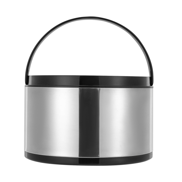Insulated Pot Set 3 Pcs Insulated Pots with Convenient Handles Large Opening Stainless Steel Insulated Pot for Home Restaurants Black