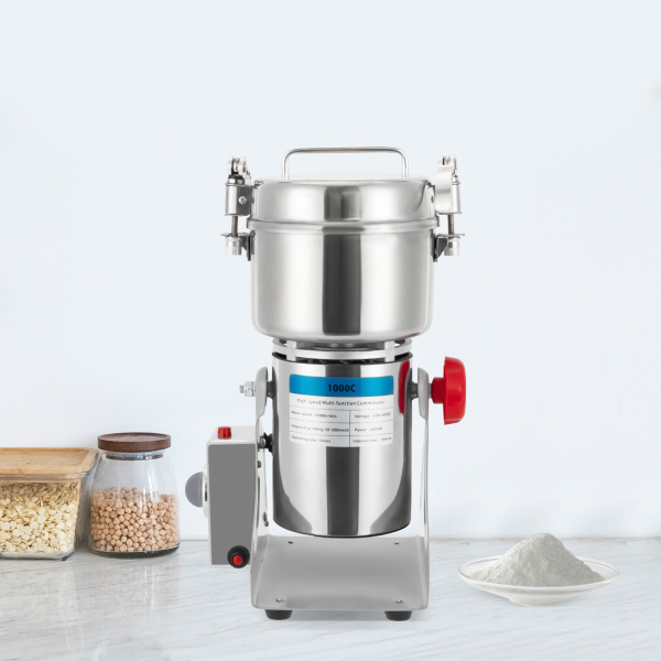 1000g 220V Food-grade 304 Stainless Steel Electric Grain Mill Large Capacity Grist Mill Grain Mill with Upgraded Junction Box Snap-on Lid 1000g 220V Food-grade 304 Stainless Steel Electric Grain Mill Large Capacity Grist Mill Grain Mill with Upgraded Junction Box Snap-on Lid