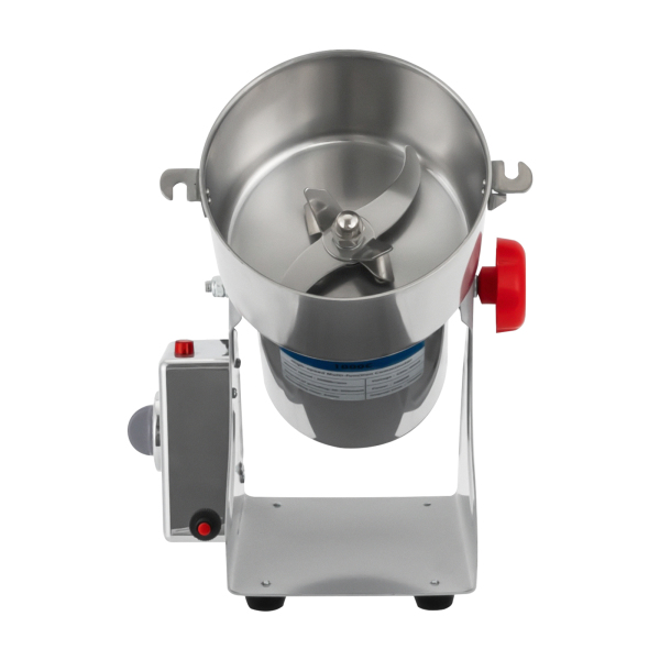 1000g 220V Food-grade 304 Stainless Steel Electric Grain Mill Large Capacity Grist Mill Grain Mill with Upgraded Junction Box Snap-on Lid
