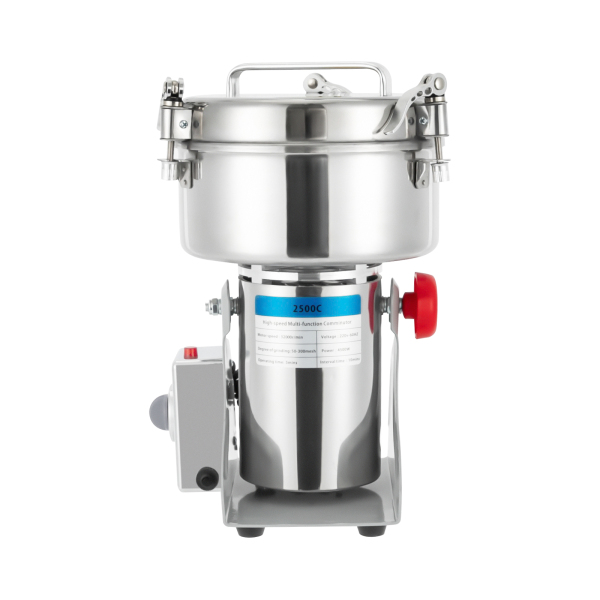 2500g 220V Electric Grain Mill Durable and Sturdy Grist Mill with Upgraded Junction Box and Snap-on Lid Grain Mill for Homes Clinics