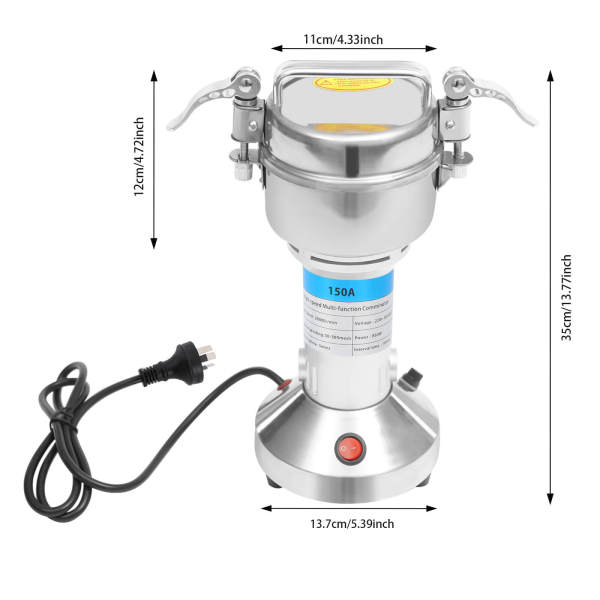 Electric Grain Grinder, Electric Grain Grinding Machine, High Speed Multi-function Grain Grinder