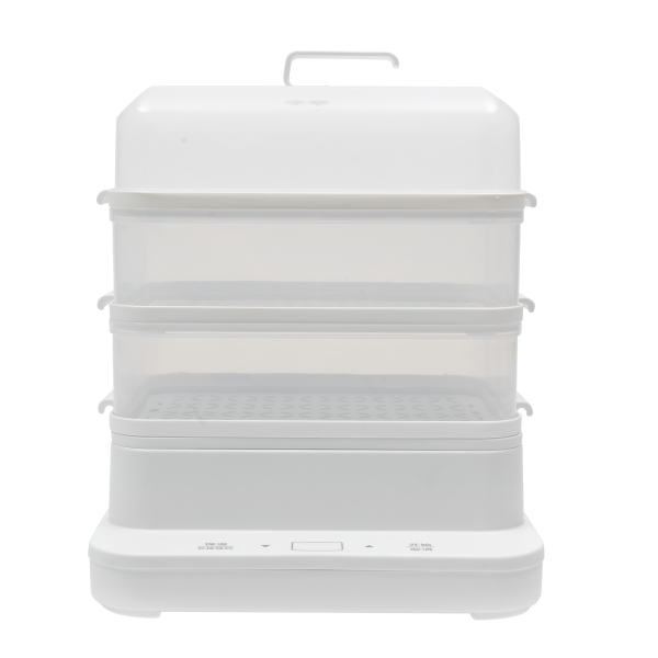Electric Food Steamer, Healthy Cooking Steamer with 3 Tier Stackable Basket, 42.27 Quart(40L) Breakfast Steam Cooker Cookware