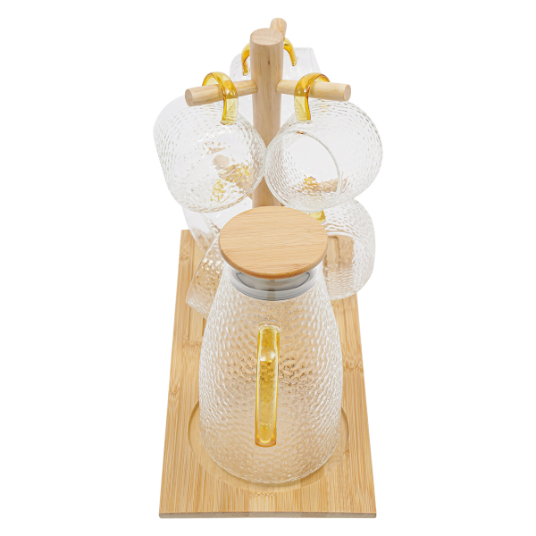 Kettle with Lid Large Capacity Kettle with Handle 4 Cups Teapot Set for Restaurants Bars Cafeterias Barbecue Events KTV Markets Kettle with Lid Large Capacity Kettle with Handle 4 Cups Teapot Set for Restaurants Bars Cafeterias Barbecue Events KTV Markets