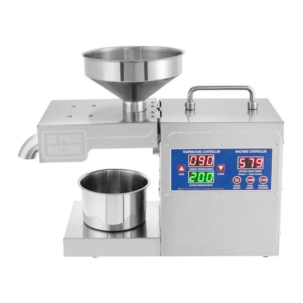 220V Oil Press Machine Cold and Hot Press Oil Machine with Intelligent Temperature Control System Stainless Steel Oil Press Machine
