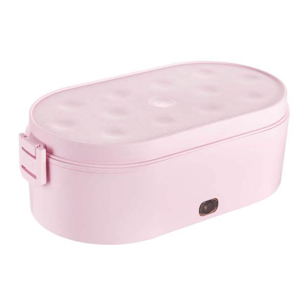 Pink Portable Electric Heated Car Home USB Heating Lunch Box, Bento Food Warmer, Heated Lunch Box