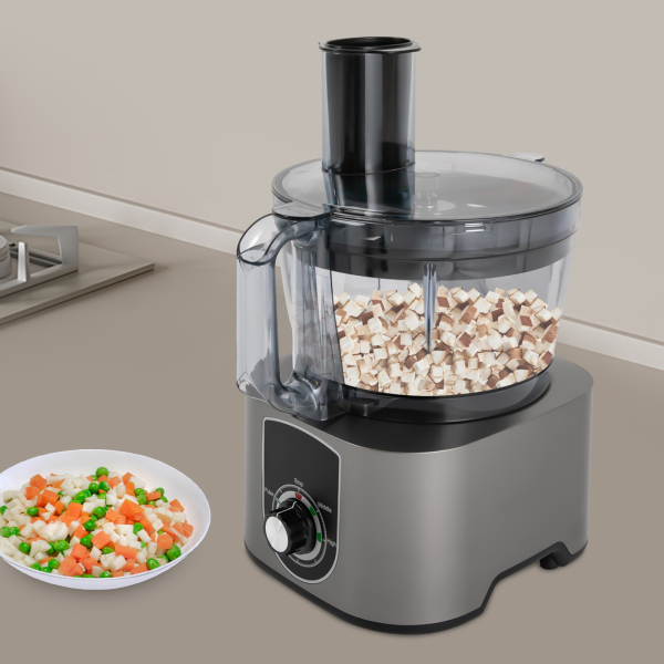 VElectric Food Processors 3 in 1 Fruit Dicing Machine 600W Vegetable Dicing Machine Food-grade Stainless Steel 3 in 1 Machine for Restaurants Milk Teas