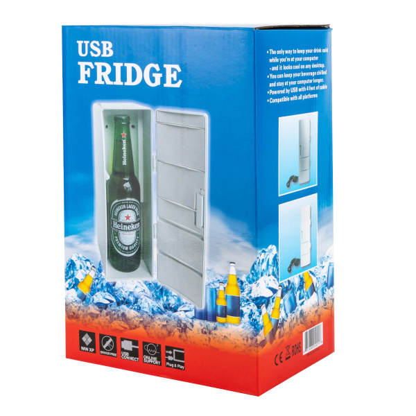 Multi-functional USB Mini Refrigerator Fridge Freezer Beverage Drink Can Cooler