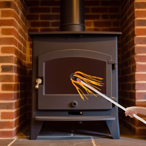 46 Feet Chimney Sweep Kit with 14 Flexible Chimney Rods, Chimney Cleaning Kit, Chimney Brush, Chimney Cleaning Tool 46 Feet Chimney Sweep Kit with 14 Flexible Chimney Rods, Chimney Cleaning Kit, Chimney Brush, Chimney Cleaning Tool