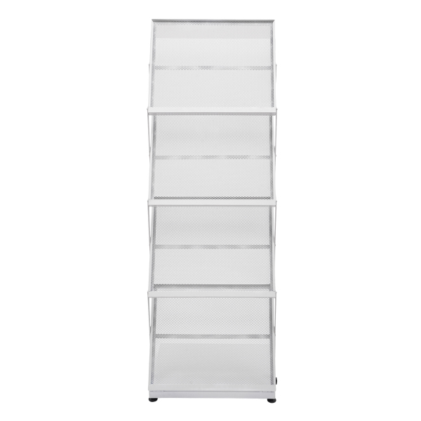 Brochure display stand&Foldable Magazine Rack with 5 Pockets for Exhibition and Trade Show