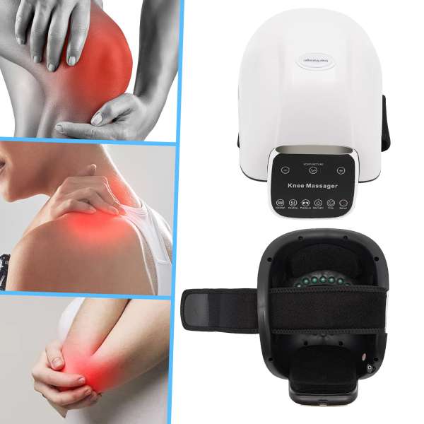 Knee Massager, Adjustable & Cycle Heating Vibration, Reduce Knee Joint Pain Swelling Stiffness Knee Massager, Adjustable & Cycle Heating Vibration, Reduce Knee Joint Pain Swelling Stiffness