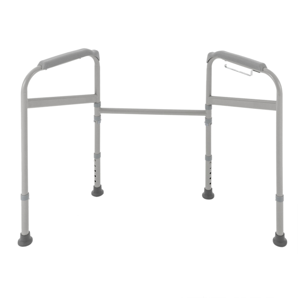 Toilet Safety Support Bar Hand Rail Bathroom Seat Frame Medical Handicap Disabled Adjustable Height Strong Weight-bearing for Homes Hospitals Toilet Safety Support Bar Hand Rail Bathroom Seat Frame Medical Handicap Disabled Adjustable Height Strong Weight-bearing for Homes Hospitals