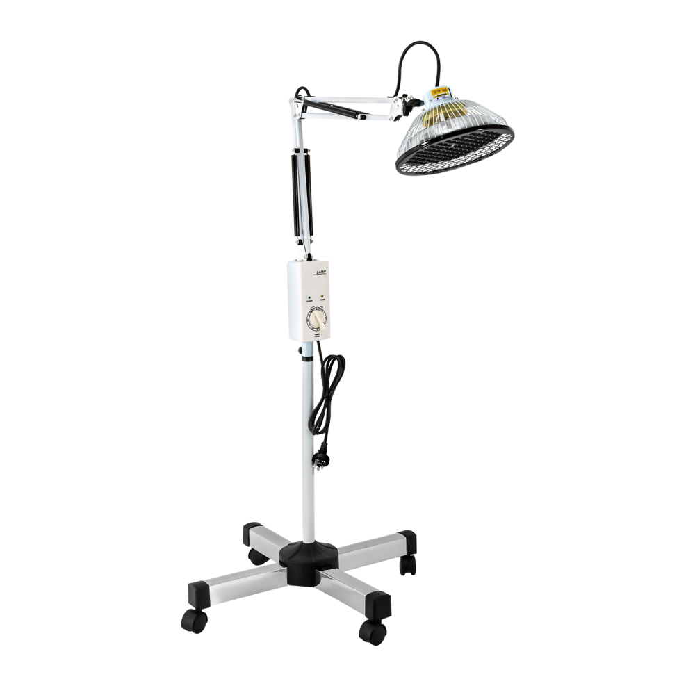 Heat Lamp Far Infrared Mineral Heat Lamp 250W Infrared Light Pain Relief Device for Body Face 220V Far Infrared Heat Lamp Electromagnetic Wave Instrument Floor Stand
