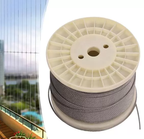 Marine Stainless Steel Grade 316 Wire Cable Decking Rope Balustrade 7x7 1000FT
