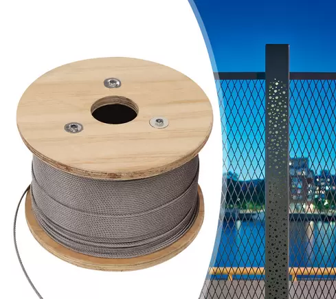 Marine Stainless Steel 316 Wire Balustrade Cable Rope Cable 7x7 Decking+Cutter