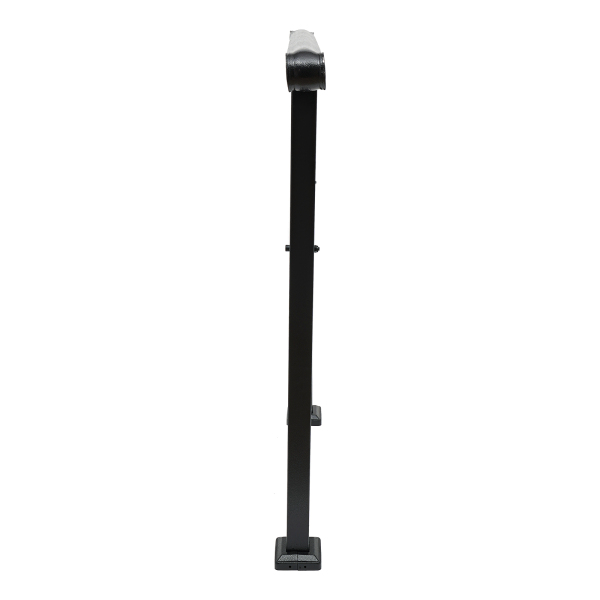 Handrails for Outdoor, Staircase Handrail, 3-Step Handrail Black