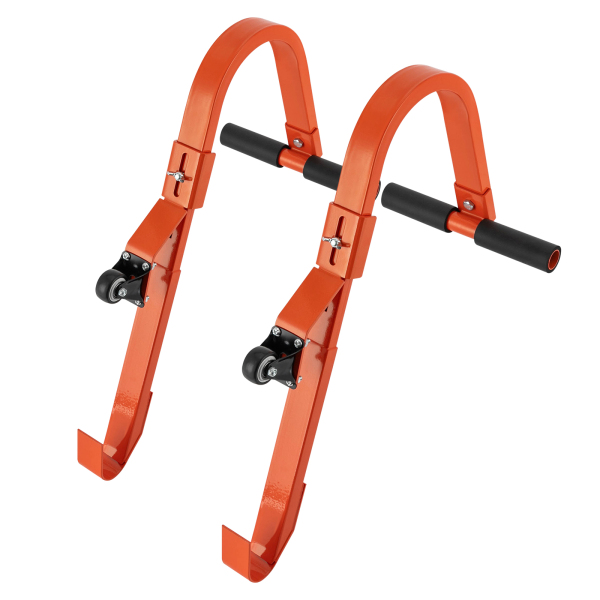 2Pcs Ladder Roof Hooks Sturdy and Durable Ladder Roof Hook with Wheel and 4 Mounting Holes 2 Pack Ladder Stabilizer for Roof Repairs