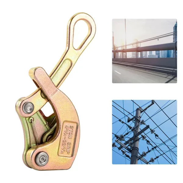 Cable Grip 4408 lbs Wire Grip Cable Pulling Tools 2T Cable Gripper Rope Puller Cable Grip 4408 lbs Wire Grip Cable Pulling Tools 2T Cable Gripper Rope Puller