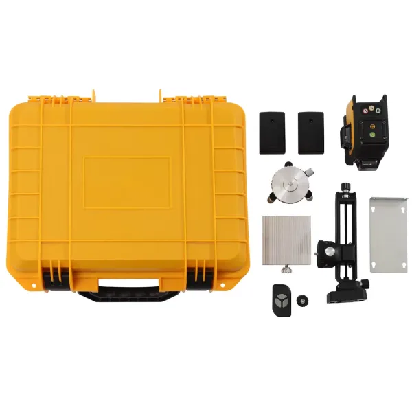 3D Tile Laser Level Cross Line Floor Wall Ceiling Alignment Tool Self-Leveling Green Light