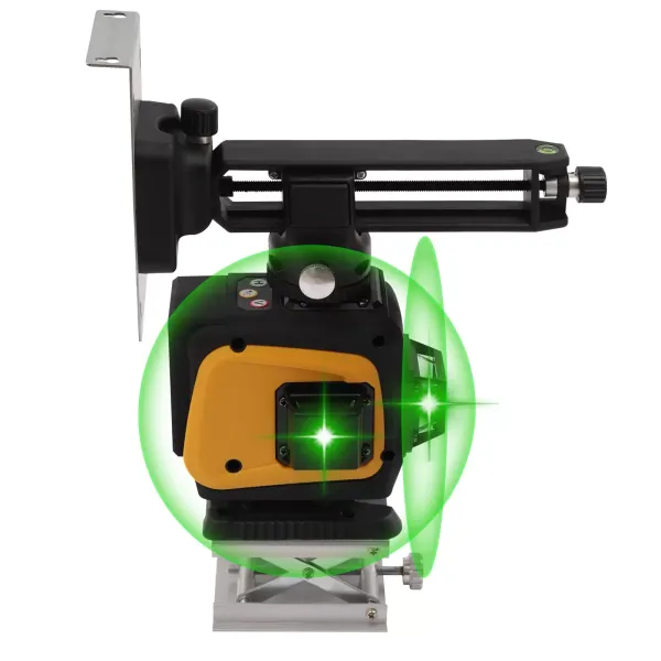 3D Tile Laser Level Cross Line Floor Wall Ceiling Alignment Tool Self-Leveling Green Light