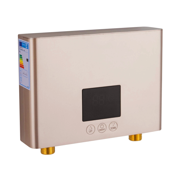 3000W Mini Electric Water Heater LED Digital Display Water Heater Tankless Water Heater with Dual Control Methods for Kitchens