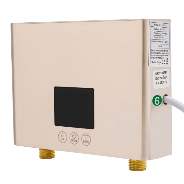 3000W Mini Electric Water Heater LED Digital Display Water Heater Tankless Water Heater with Dual Control Methods for Kitchens 3000W Mini Electric Water Heater LED Digital Display Water Heater Tankless Water Heater with Dual Control Methods for Kitchens