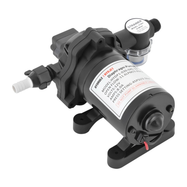 12V Industrial Water Pressure Pump Diaphragm Pump Self Priming Water Pump Water Diaphragm Pressure Pump 45PSI 3.0GPM for Caravans