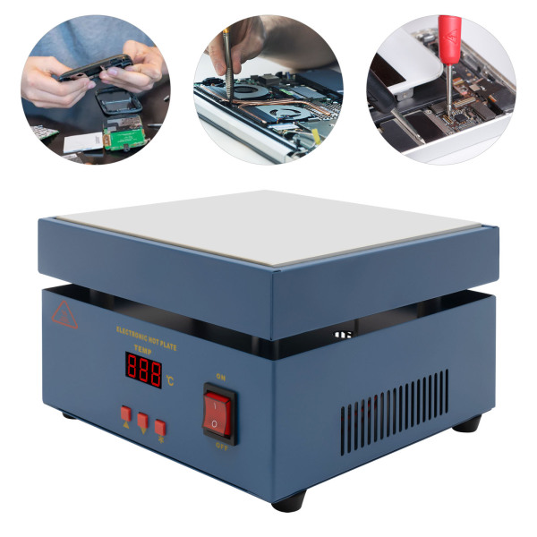Upgraded 800W Soldering Hot Plate Microcomputer Electric Preheat Soldering Station Welder Hot Plate Rework Heater Lab 200X200mm Plate