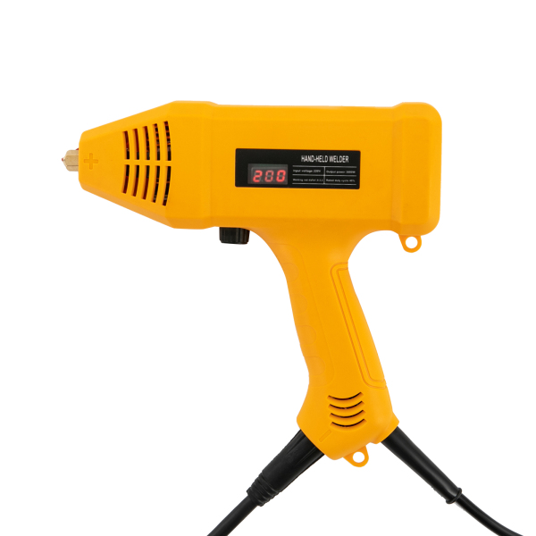 Handheld Welding Machine Portable Digital Welder Gun Portable Welding Machine With Ergonomic Handle Steel Clip LGBT Inverter Technology Digital Display (Orange)