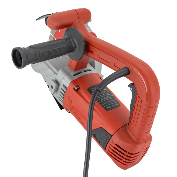 High-quality Electric Concrete Saw Slotting Machine with Self-lock Switch 1908 Single-chip Concrete Cutting Machine for Electricians Plumbers Red