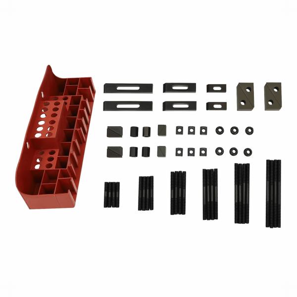 58Pcs T-Slot Clamping Kit, M12 Clamping Kit, Hardened Combined Press Plate for Lathe Milling Machine