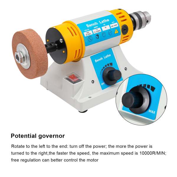 Bench Buffer Polishing Machine with Accessories, Multi-Function Benchtop Polisher Grinder, 220V Jewelry Polisher