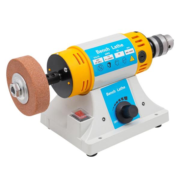 Bench Buffer Polishing Machine with Accessories, Multi-Function Benchtop Polisher Grinder, 220V Jewelry Polisher