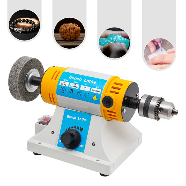 Bench Buffer Polishing Machine with Accessories, Multi-Function Benchtop Polisher Grinder, 220V Jewelry Polisher