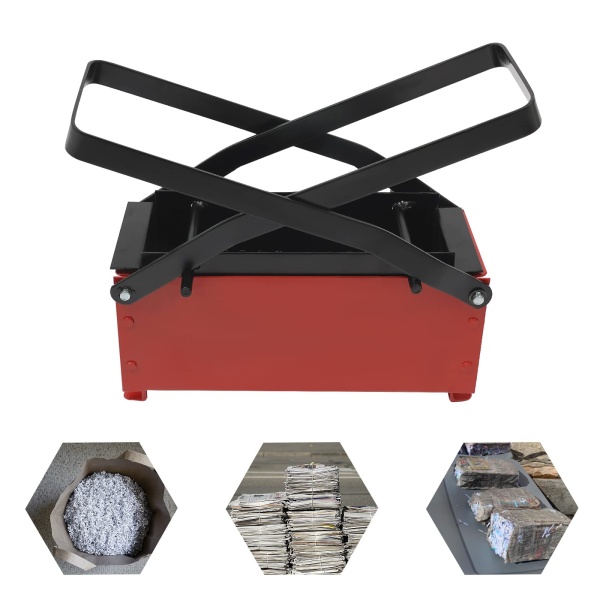 Red Newspaper Briquette Maker, Brick Maker, Waste Paper Brick Maker