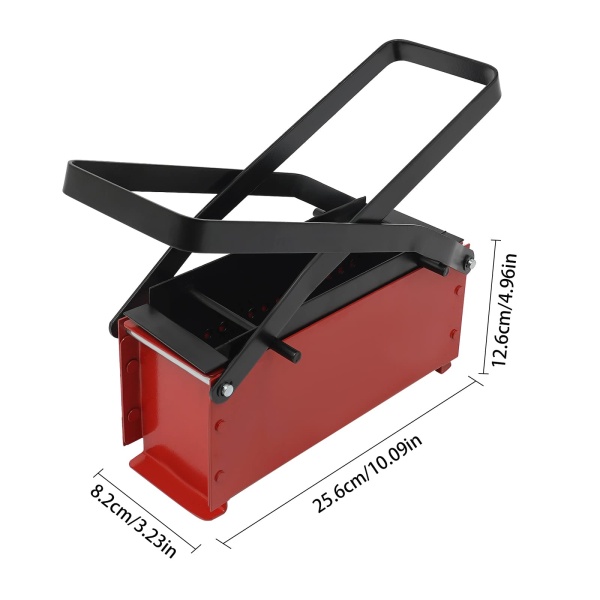 Red Newspaper Briquette Maker, Brick Maker, Waste Paper Brick Maker