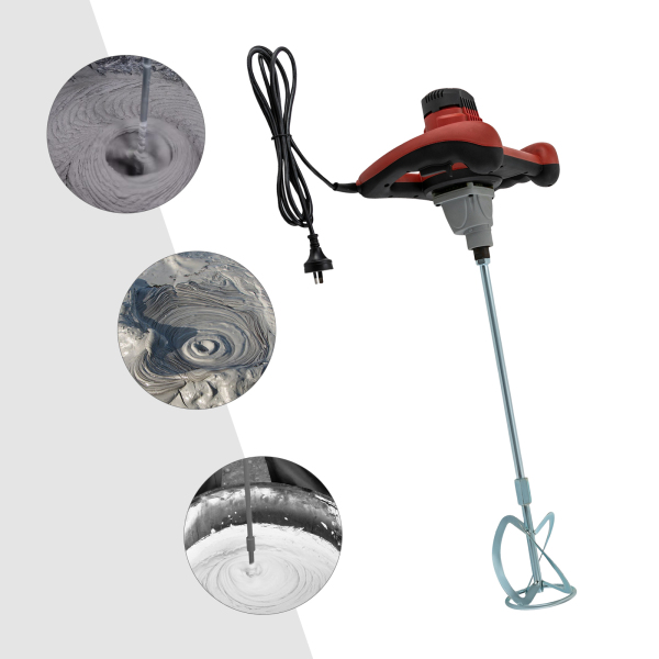 1600W Hand Mixer Electric Hand Mixer Concrete Mixer  M14 Thread Concrete Stirrer Stirrer for Mortar Speed Electric Hand Mixer