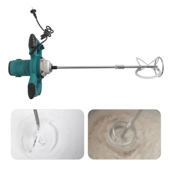 Portable Electric Mud Mixer 2100W 6 Speed Adjustable Paint Mixer for Mixing