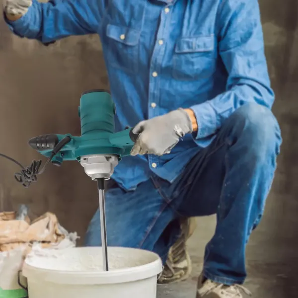 Portable Electric Mud Mixer 2100W 6 Speed Adjustable Paint Mixer for Mixing
