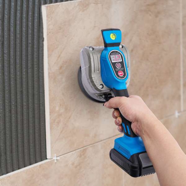 0-120CM Tile Tiling Machine Leveling Vibrator Suction Cup Battery 21V