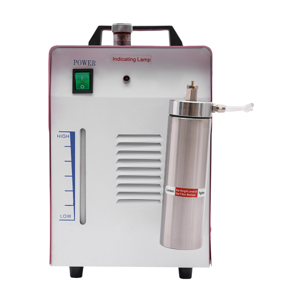 Oxygen Hydrogen Polishing Machine Acrylic Polishing Machine Acrylic Polisher Adjustable Flame Lightweight with 2 Gun Tips Anti-slip Feet Pink Color