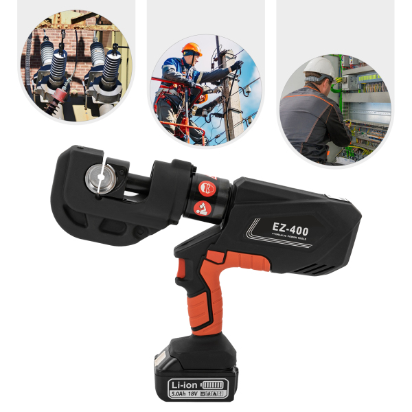 Rechargeable Hydraulic Crimping Pliers Battery Powered Electric Hydraulic Pliers Electric Hydraulic Wire Crimper With the Ergonomic Handle