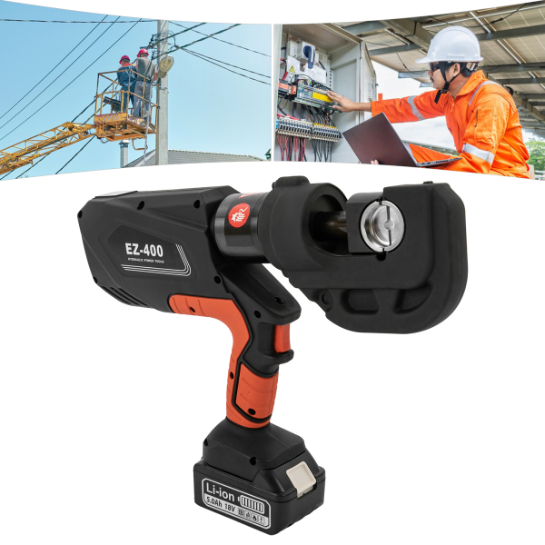 Rechargeable Hydraulic Crimping Pliers Battery Powered Electric Hydraulic Pliers Electric Hydraulic Wire Crimper With the Ergonomic Handle