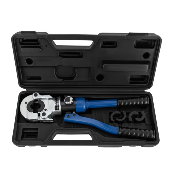 3DNI Crimping Tool Crimping Pliers Crimping Pliers Set with Ergonomic Handle Pressure Relief Switch Practical Slots for Electric Power Transportation Blue