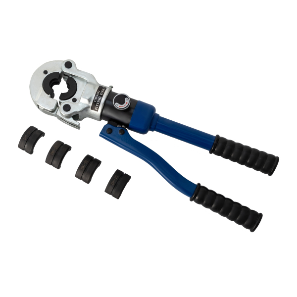 3DNI Crimping Tool Crimping Pliers Crimping Pliers Set with Ergonomic Handle Pressure Relief Switch Practical Slots for Electric Power Transportation Blue