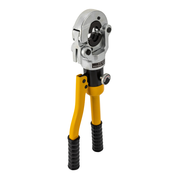 3DNI Crimping Tool Crimping Pliers Crimping Pliers Set with Ergonomic Handle Pressure Relief Switch Practical Slots for Electric Power Transportation Yellow