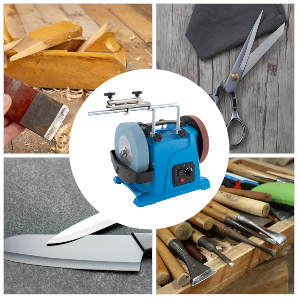 Electric Sharpener Machine Highly Portable Electric Wet Sharpener, Grinding Machine with Variable Speed for Grinding and Polishing