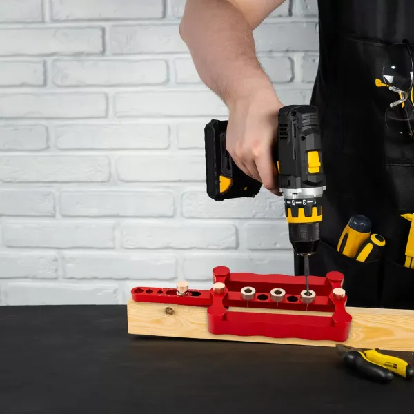 Self Centering Dowelling Jig Metric Wood Punch Drilling Jig Accessories Wavy Woodworking Dowel Hole Drilling Guide Positioner Locator Tool Red Self Centering Dowelling Jig Metric Wood Punch Drilling Jig Accessories Wavy Woodworking Dowel Hole Drilling Guide Positioner Locator Tool Red