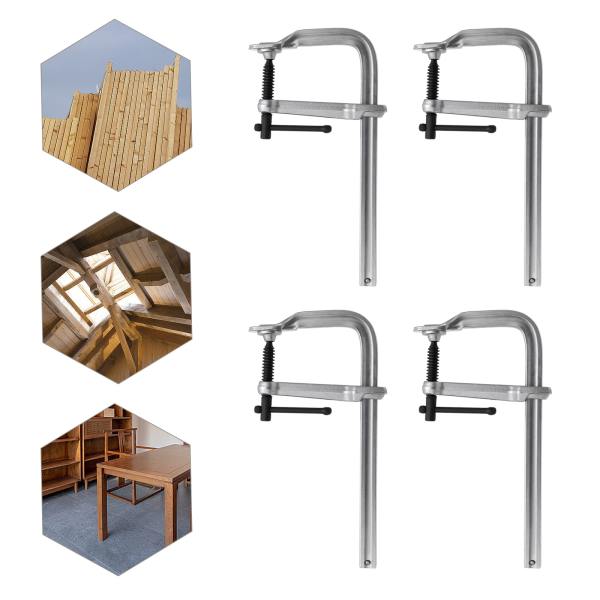 9.84 4.72in 4pack F Welding Clamps Woodworking Clip Quick Release Squeeze Tools with Anti-detachment Point Practical Gasket