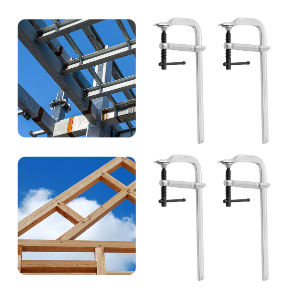 4pack F Welding Clamps, Woodworking Clip Quick Release Squeeze Tools 300*120
